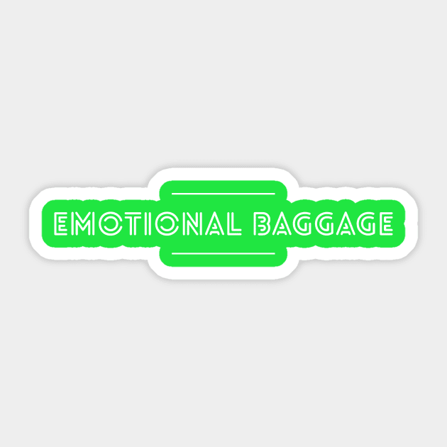 Emotional Baggage Sticker by TeamKeyTees